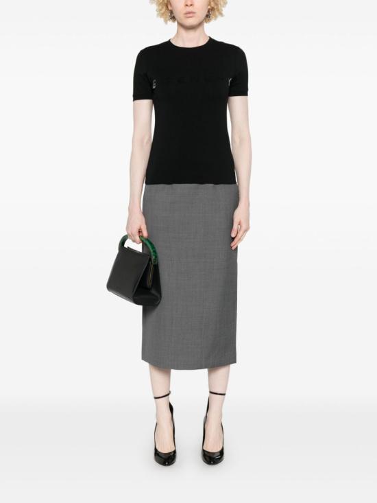 24FW 지방시 반팔 티셔츠 BW70BFP6VY 008 Black - GIVENCHY