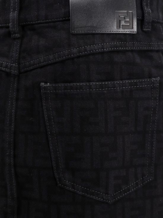 24FW 펜디 데님 스커트 FLQ583AT1B F0GME Black - FENDI