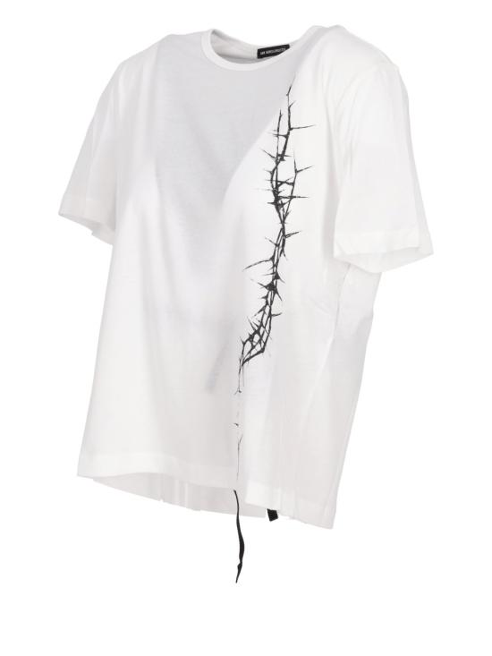  앤 드뮐미스터 반팔 티셔츠 B0012324FA206 WHITE - ANN DEMEULEMEESTER