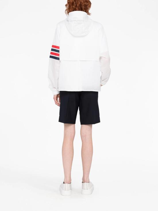 25SS 톰브라운 후드 티셔츠 FJT316AF0517 100 WHITE - THOM BROWNE