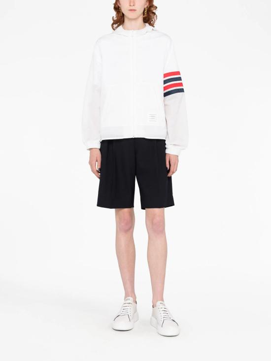 25SS 톰브라운 후드 티셔츠 FJT316AF0517 100 WHITE - THOM BROWNE