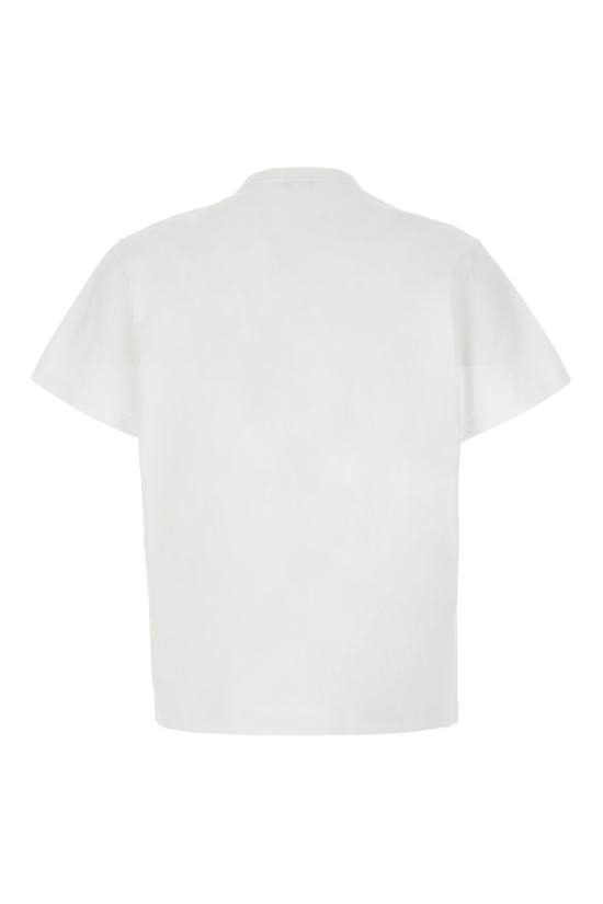  알렉산더 맥퀸 반팔 티셔츠 759442QVZ29 0910 WHITE BLACK - ALEXANDER MCQUEEN
