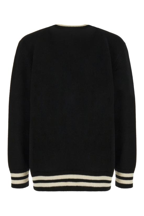  알렉산더 맥퀸 스웨터 760760Q1XII 1011 BLACK IVORY - ALEXANDER MCQUEEN