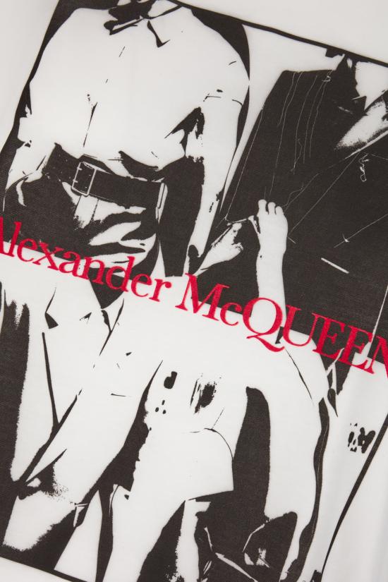  알렉산더 맥퀸 반팔 티셔츠 759454QVZ35 0900 WHITE MIX - ALEXANDER MCQUEEN