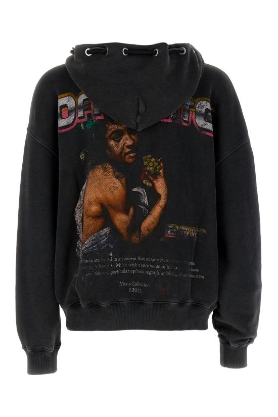  오프화이트 후드 티셔츠 OMBB119F23FLE005 1084 BLACKMULT - OFF WHITE