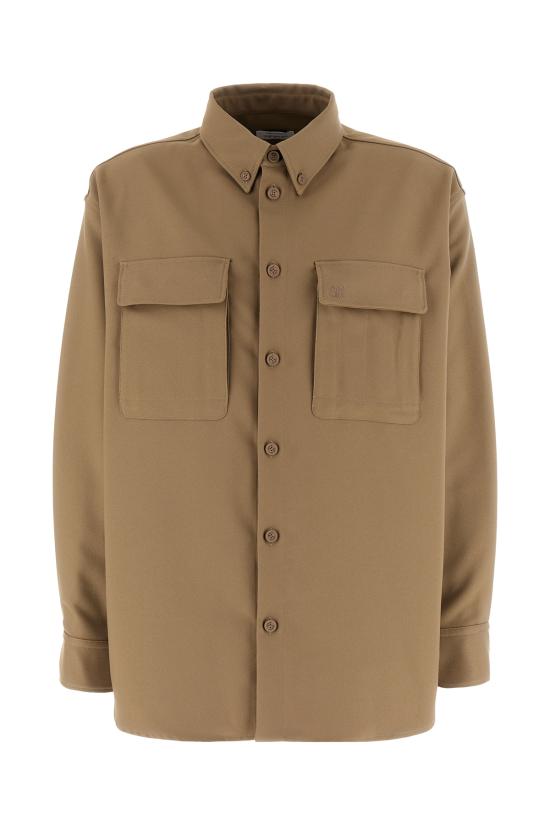  오프화이트 긴팔 셔츠 OMES005F23FAB003 6161 BEIGEBEI