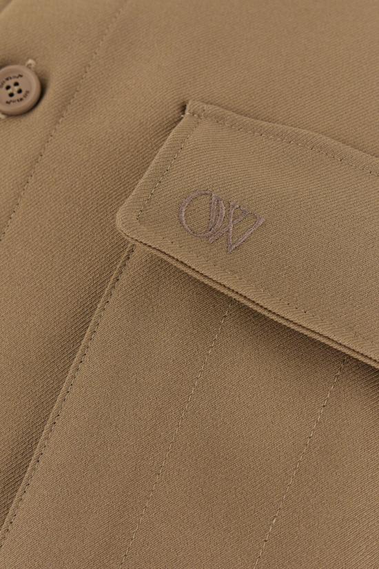  오프화이트 긴팔 셔츠 OMES005F23FAB003 6161 BEIGEBEI - OFF WHITE