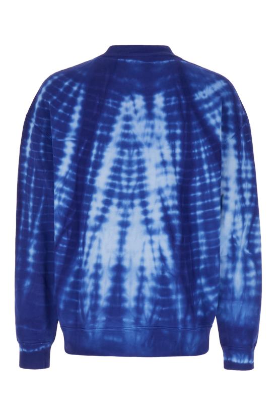 마르셀로 불론 긴팔 티셔츠 CMBA097S24FLE002 4501 BLUE WHITE - MARCELO BURLON