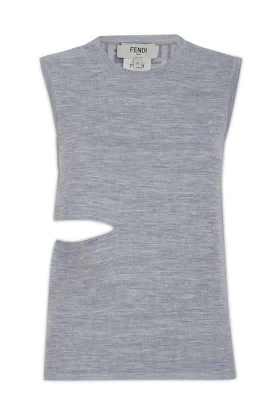  펜디 민소매 티셔츠 FZX967ANER F0TAZ ALMGREMEL