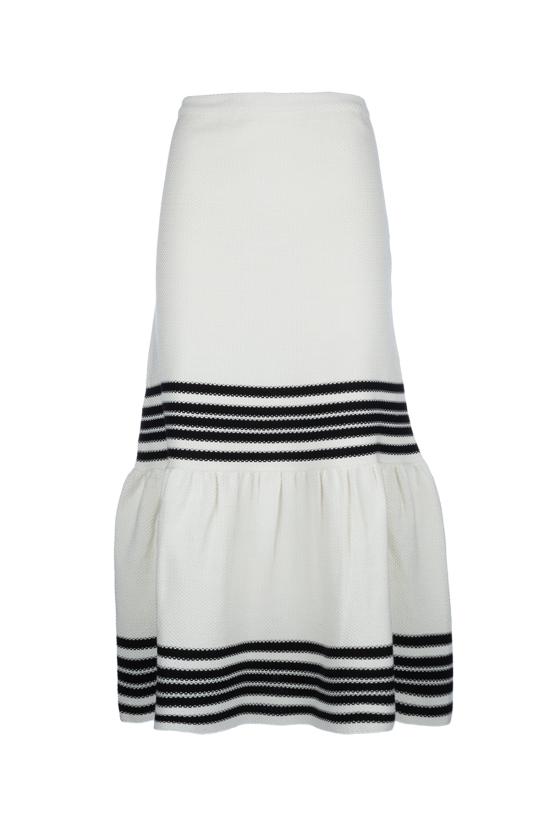  크리스챤디올 미디 스커트 414J14AM647 0810 WHITE