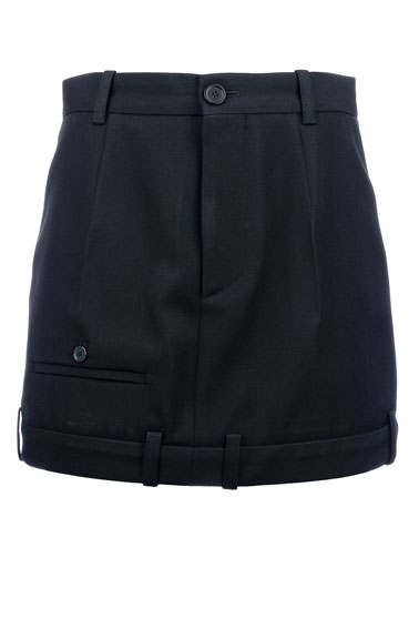  발렌시아가 숏 스커트 768731TPT15 1000 BLACK