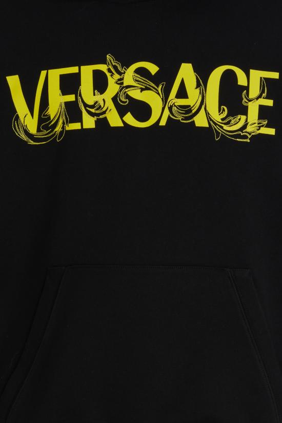  베르사체 후드 티셔츠 10107101A07769 1B000 NERO - VERSACE