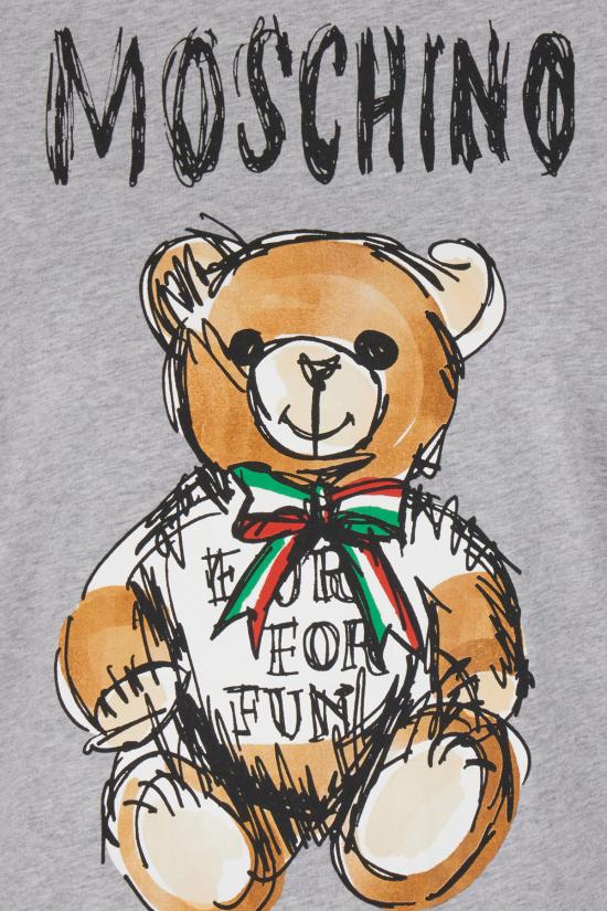  모스키노 미디 원피스 04520541 V1485 Grigio - MOSCHINO