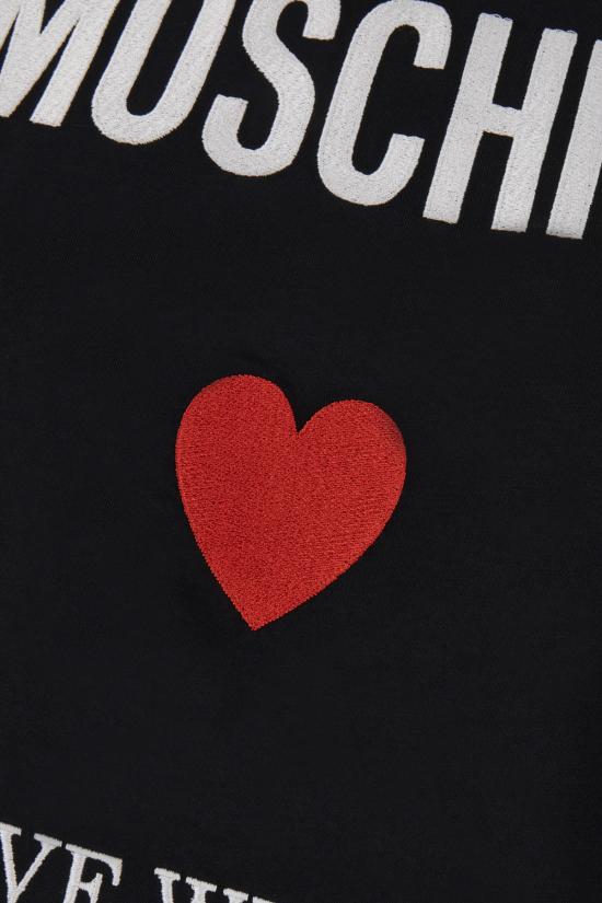  모스키노 반팔 티셔츠 07030541 J2555 Nero - MOSCHINO