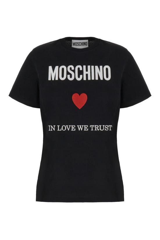  모스키노 반팔 티셔츠 07030541 J2555 Nero