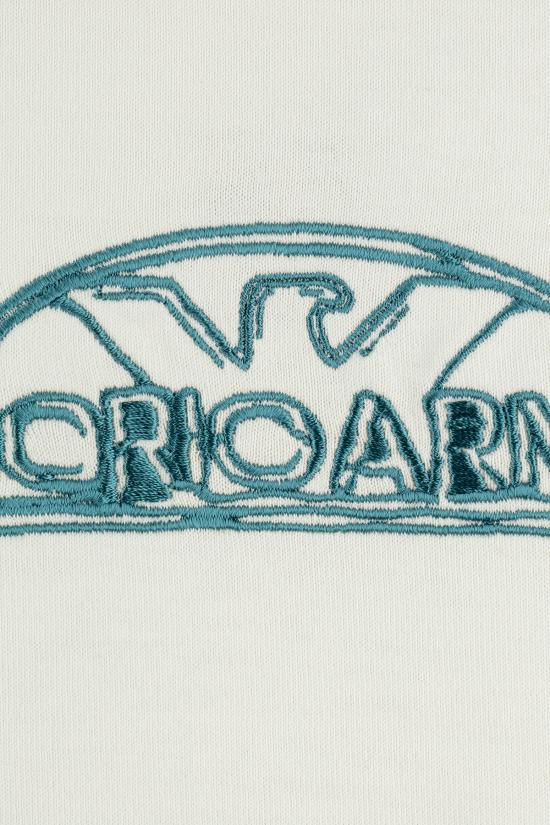  엠포리오 아르마니 반팔 티셔츠 3D1TG81JOCZ 01A1 LOGO VANILLA - EMPORIO ARMANI