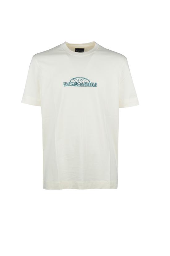  엠포리오 아르마니 반팔 티셔츠 3D1TG81JOCZ 01A1 LOGO VANILLA