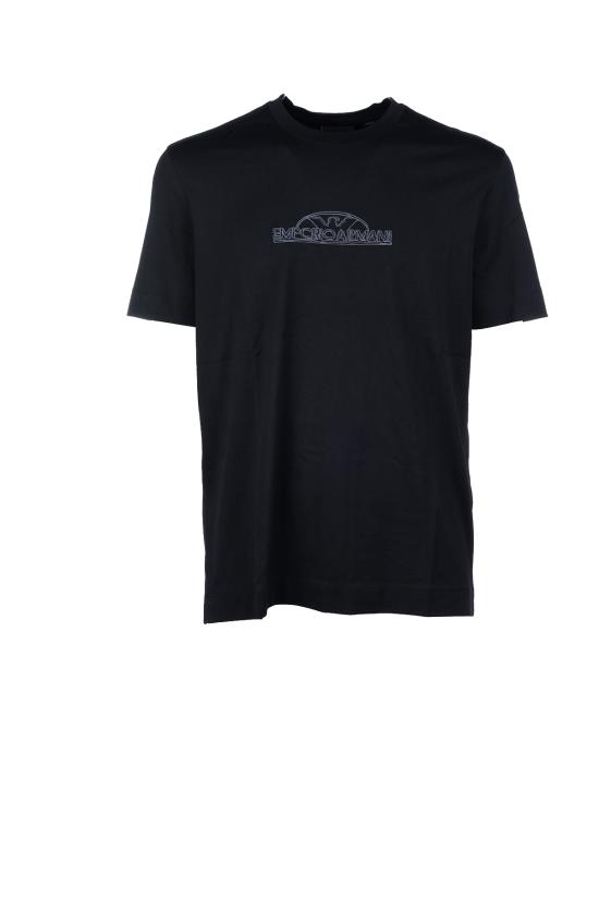  엠포리오 아르마니 반팔 티셔츠 3D1TG81JOCZ 0050 LOGO BLACK