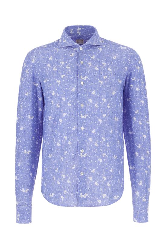  포 펑키 플레이버 긴팔 셔츠 MILANOFRA113 24 BLUE