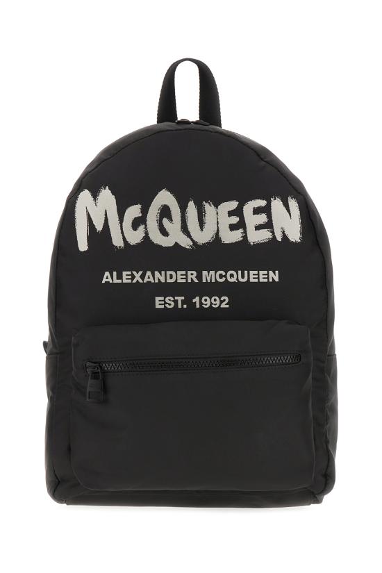  알렉산더 맥퀸 백팩 6464571AABW 1073 BLACK IVORY