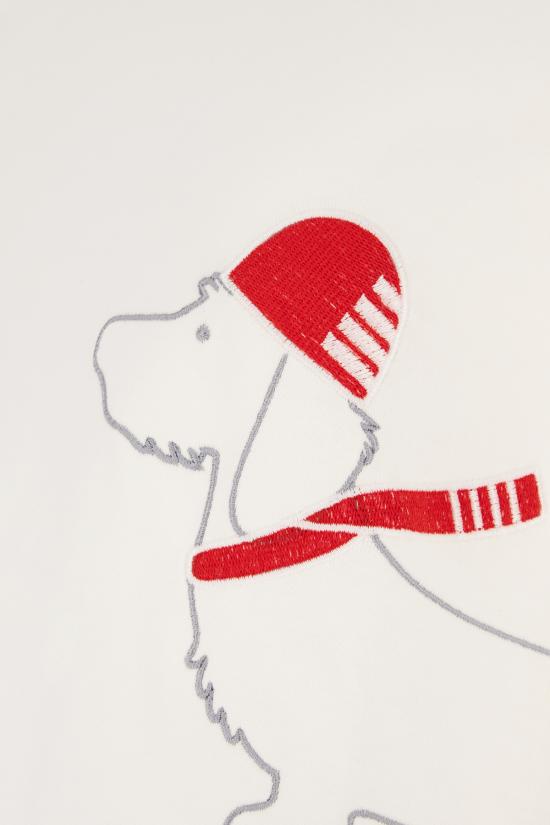  톰브라운 반팔 티셔츠 FJS167EJ0058 100 WHITE - THOM BROWNE