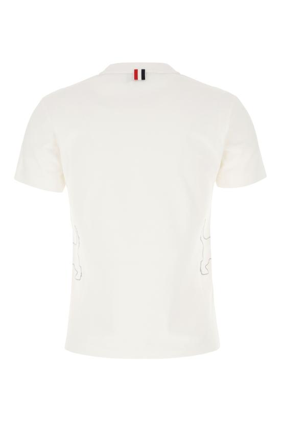  톰브라운 반팔 티셔츠 FJS167EJ0058 100 WHITE - THOM BROWNE