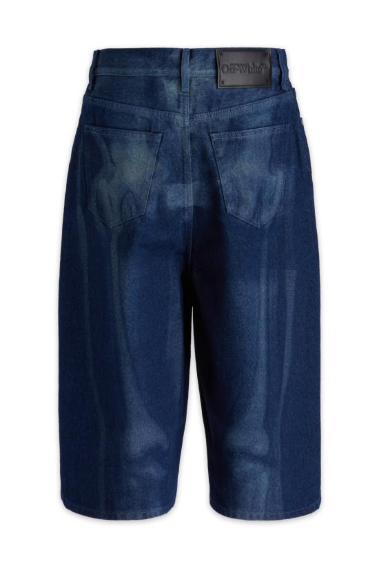  오프화이트 데님 숏팬츠 OMYC016S23DEN001 6900 BLUE - OFF WHITE
