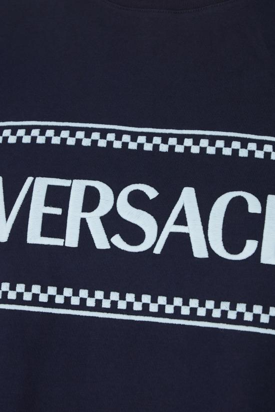  베르사체 반팔 티셔츠 10116941A08584 1UI20 NAVY BLUE - VERSACE
