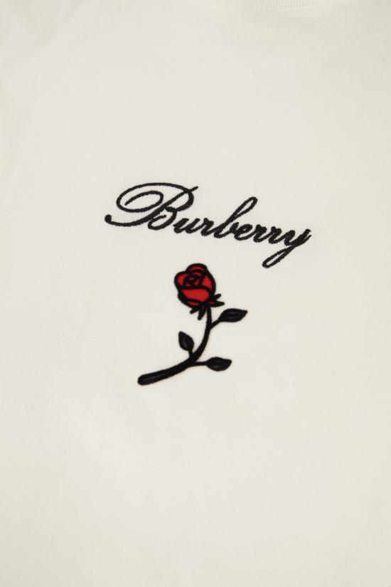  버버리 로즈 코튼 티셔츠 8083647 A1464 WHITE - BURBERRY