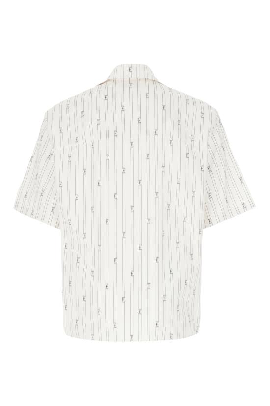  살바토레 페라가모 반팔 셔츠 770864 20 Bianco e nero - SALVATORE FERRAGAMO