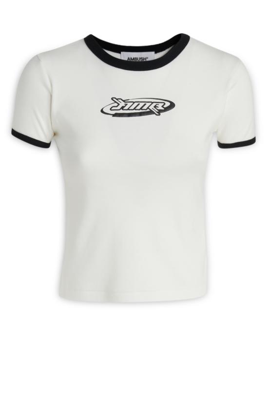  엠부시 반팔 티셔츠 BWAA040S23JER001 0110 WHITEBLAC