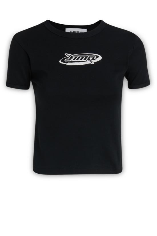  엠부시 반팔 티셔츠 BWAA040S23JER001 1001 BLACKWHIT