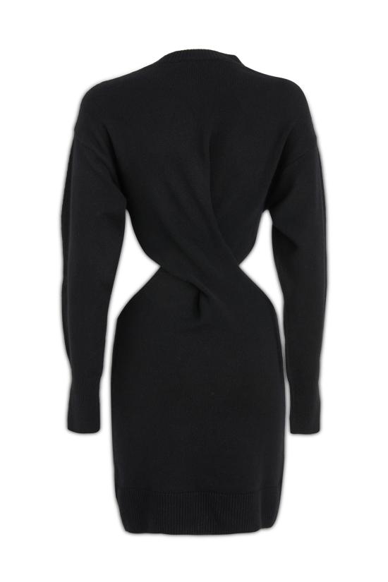  알렉산더 맥퀸 미디 원피스 758585Q1A6W 1000 Black - ALEXANDER MCQUEEN