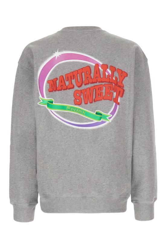  JW앤더슨 긴팔 티셔츠 JW0161PG0861 905 LIGHT GREY MELANGE - JW ANDERSON