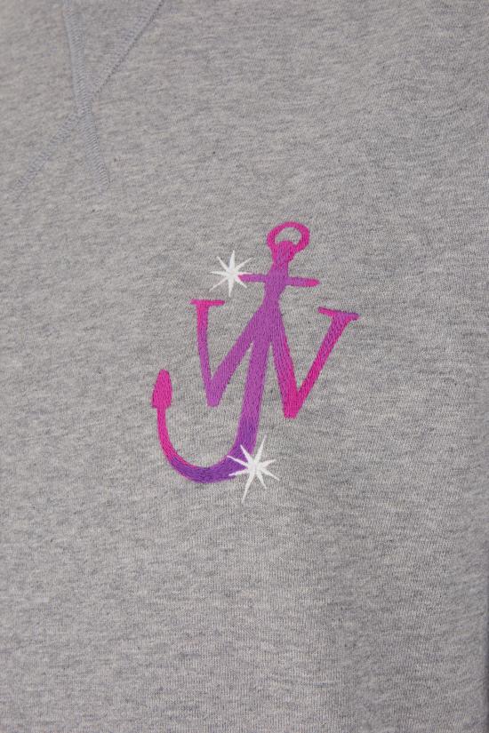  JW앤더슨 긴팔 티셔츠 JW0167PG0861 905 LIGHT GREY MELANGE - JW ANDERSON