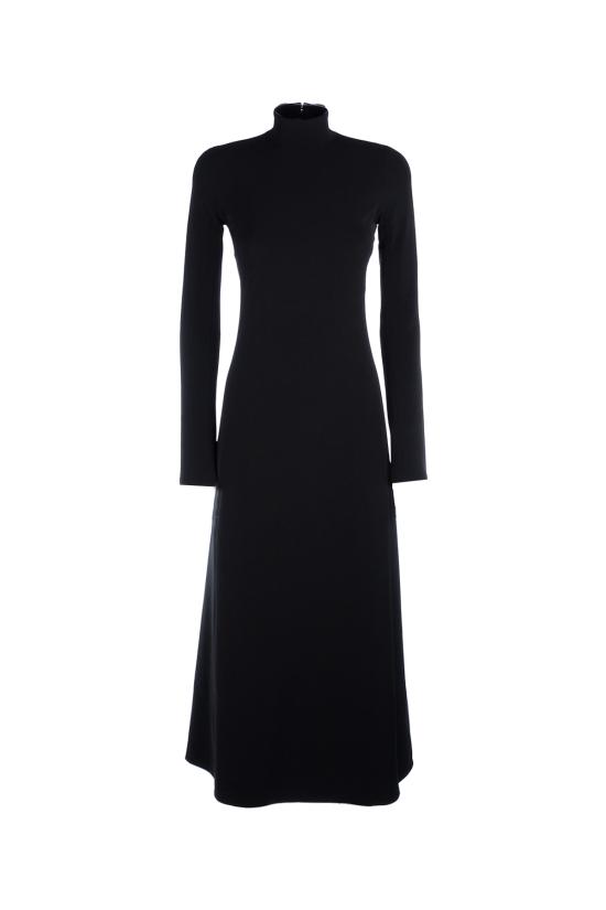  발렌시아가 미디 원피스 772754TMO70 1000 BLACK