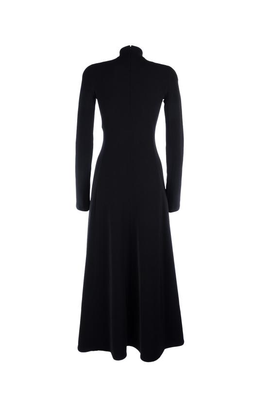  발렌시아가 미디 원피스 772754TMO70 1000 BLACK - BALENCIAGA