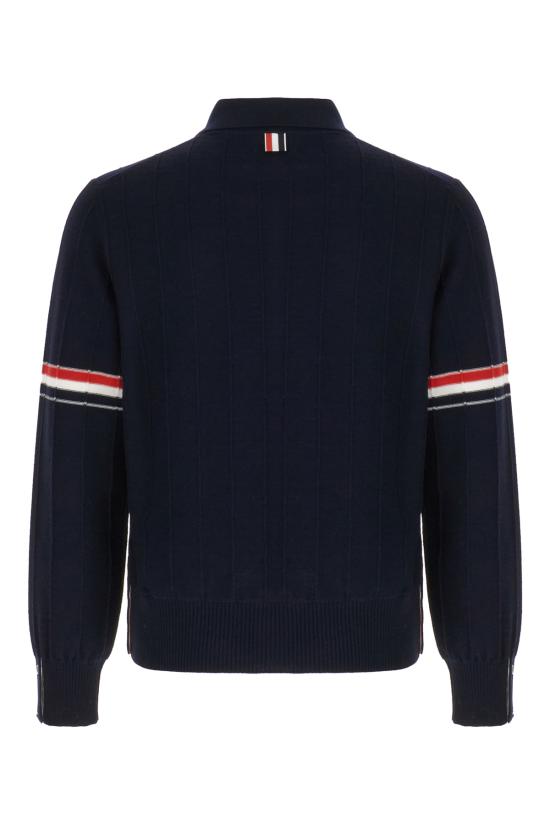 25SS 톰브라운 폴로 티셔츠 MKP108AY1002 415 NAVY - THOM BROWNE