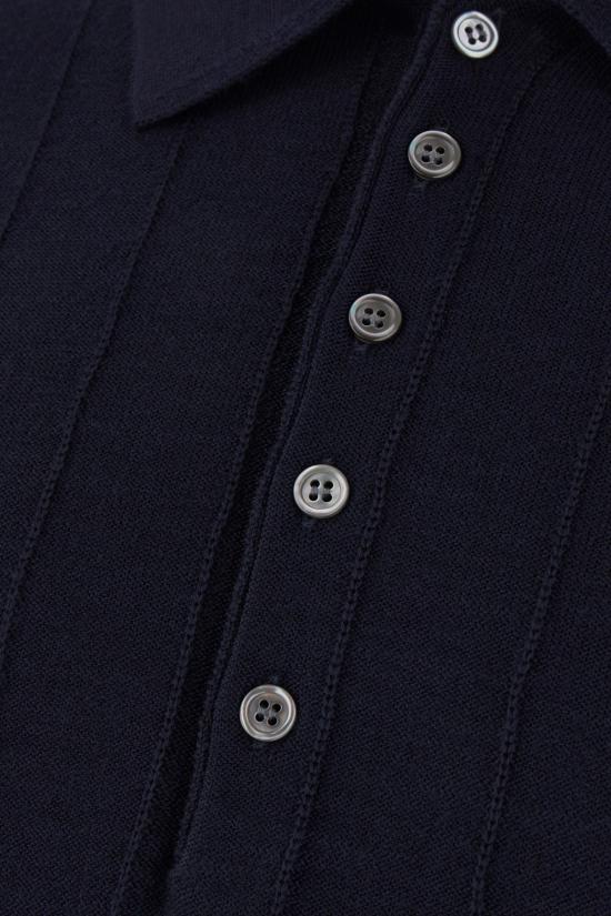 25SS 톰브라운 폴로 티셔츠 MKP108AY1002 415 NAVY - THOM BROWNE