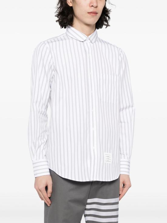  톰브라운 긴팔 셔츠 MWL392AF0521 035 MED GREY - THOM BROWNE