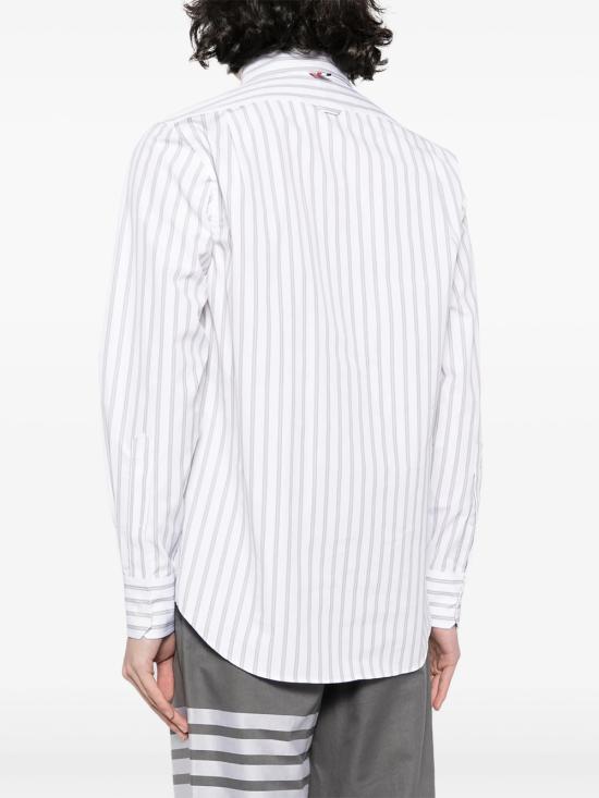  톰브라운 긴팔 셔츠 MWL392AF0521 035 MED GREY - THOM BROWNE