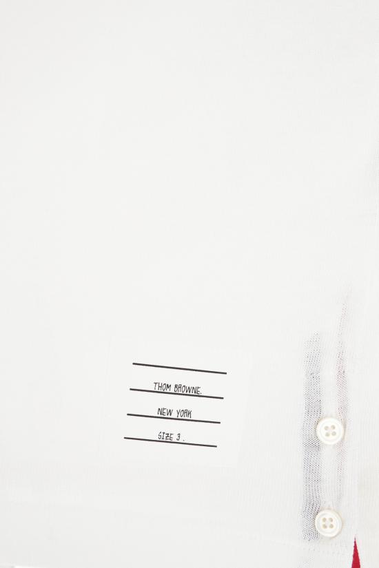  톰브라운 폴로 티셔츠 MJP193AJ0129 100 WHITE - THOM BROWNE