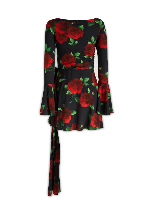  마그다뷰트림 숏 원피스 164423 BLACK PRINT - MAGDA BUTRYM