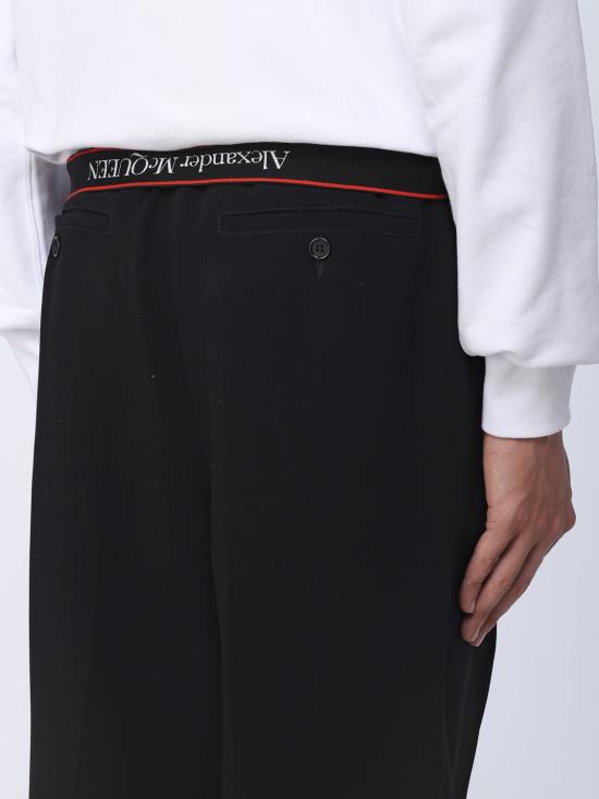  알렉산더 맥퀸 스트레이트 팬츠 745802QVP28 1000 - ALEXANDER MCQUEEN