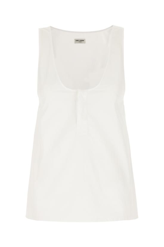  생로랑 민소매 티셔츠 790074Y227W 9000 WHITE