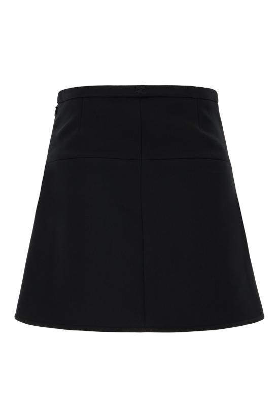  쿠레쥬 숏 스커트 224CJU171PL0007 9999 BLACK - COURREGES