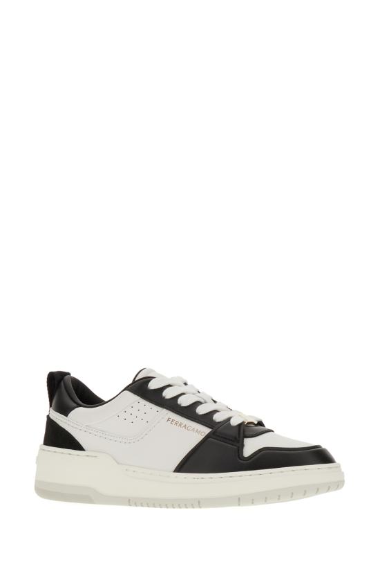  살바토레 페라가모 스니커즈 770883 007 NERO BIANCO OTTICO - SALVATORE FERRAGAMO
