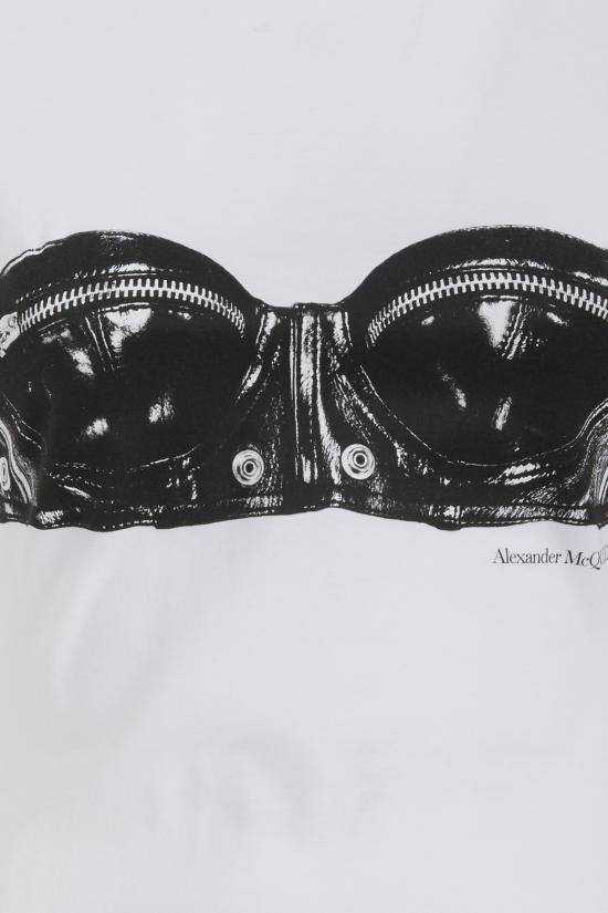  알렉산더 맥퀸 반팔 티셔츠 752355QZAJY 0900 WHITE - ALEXANDER MCQUEEN