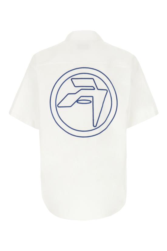  엠부시 반팔 셔츠 BMGG001S24FAB001 0145 WHITE - AMBUSH