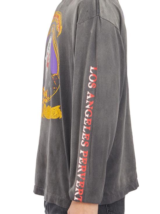 25FW 세인트 미카엘 긴팔 티셔츠 ISMYS10000C40 Black - SAINT MXXXXXX